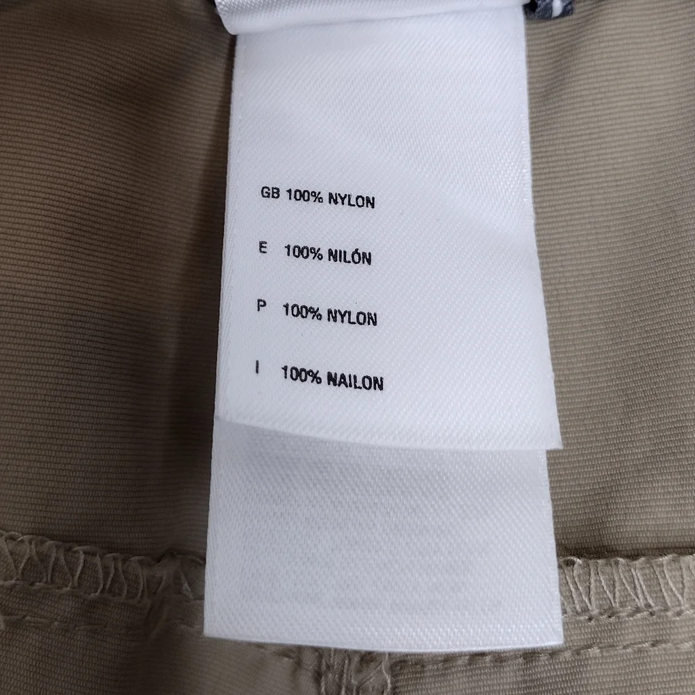 The North Face Sz 36 Khaki Nylon Outdoors Cargo Hiking Pants
